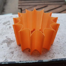 planter sol spiral vase home see flowerpot pot sun 3d print model - Mito3D