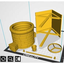 planter well interior decoration home pot cache 3d print model - Mito3D