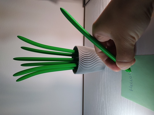 caneta plantio casa plantar vaso 3dprinting natureza inspirada escritório criativo idéia presente 3d print model - Mito3D