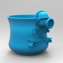 plants vs zombies vase home deco garden flowers flower pot 3d print model - Mito3D