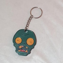 plants zombies zombie plant key ring keychain 3d print model - Mito3D
