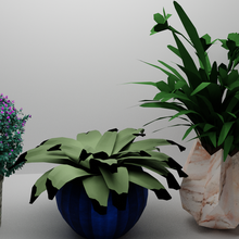 impianti natura albero vaso fiore foresta paesaggio giardino verde foglia pentola casalinghi botanico ambiente fogliame fioriera leafe tropicale 3d print model - Mito3D