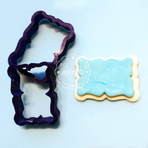 plaque cookie cutter plate fondant retro vintage home printable cookware biscuits food ginger gingerbread house household keyhole 3dprint cookiecutter cooky dining hob sharp-edged stove 3d printing pastries abode 3D print model - Mito3D