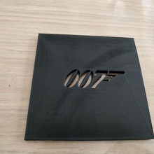 plaque logo 007 3d print model - Mito3D