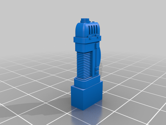 plasma cannon a 10x5mm connector fdm friendly game 28mm grimdark future tank wargaming weapon games game 3d print model - Mito3D