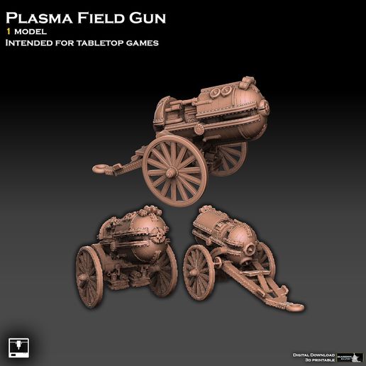 plasma field cannon 3D print model - Mito3D
