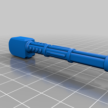 plasma Gatling herramienta pistola escala modelo sci fi ciencia ficción astronave torreta potenciar arma Arsenal 3d impresión 3d print model - Mito3D