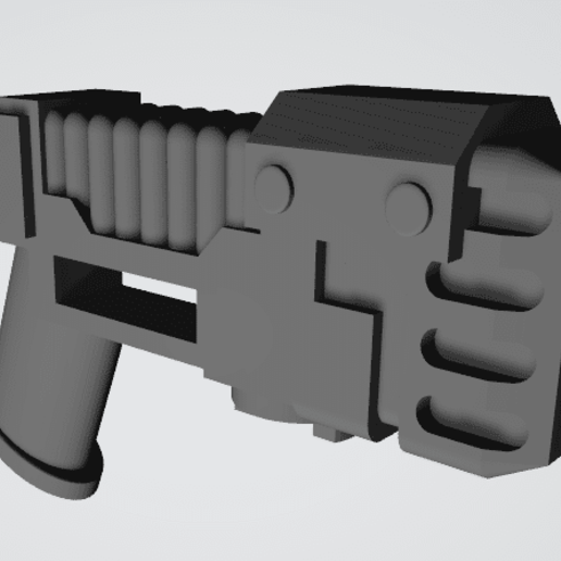 plasma pistola alimentato spada 3D print model - Mito3D