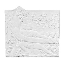 plaster cast section bas-relief angkor wat depicting samudra manthan churning ocean milk art 3d print model - Mito3D