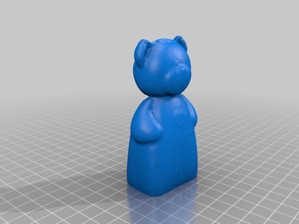 plastic bear makerbotdigitizer scan art 3d print model - Mito3D