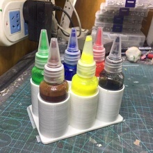 plastic bottle base tool pigment picture brush painting stand tools pla 3d print model - Mito3D