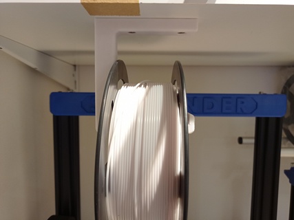 plastico bobina percha 3d filamento techo apoyo impresora soportes 3d print model - Mito3D