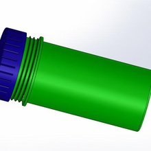 plastic container cap home 3d print model - Mito3D