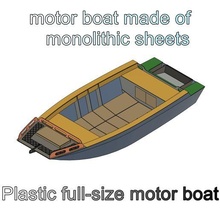 plastik full size motor tekne monolitik çarşaflar blok kopolimer polipropilen pp c basınç polietilen hdpe yüksek yoğunluk aşırı işletme koşullar 8 mm mimari yat ppe kürek çekmek 3d print model - Mito3D