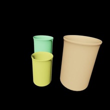 vaso de plástico varios vidrio 3d print model - Mito3D
