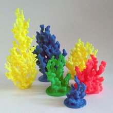 Kunststoff-Riff 5 Korallen Kunst prozedural Wachstum der Dekoration 3d print model - Mito3D