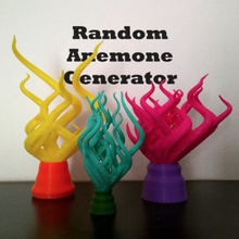 plastic reef 1 random anemone generator home decoration openscad plasticreef procedural 3d print model - Mito3D