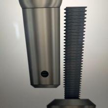 plástico parafuso rosca cilindro 3d print model - Mito3D