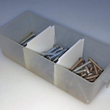 Kunststoff-16-tray-utility-box-Teiler verschiedene diy Fach-Teiler Schraube Lagerung Kunststoff-tray Teile Schubladeneinteilungen 3d print model - Mito3D