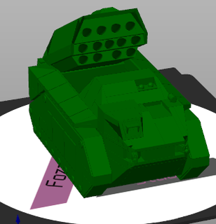 plastic wars tank 7 toy army soldier war artillery 3d print model - Mito3D
