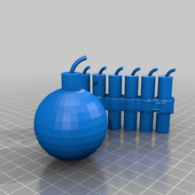 plasticbomb plastik sprengstoffguertel - cinto de explosivos jogo brinquedo acessórios 3d print model - Mito3D