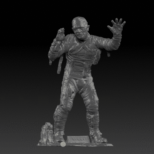 plastimarx mummia giocattolo d'epoca art creatura laguna nera film monter action figure hollywood di halloween vintage 3D print model - Mito3D
