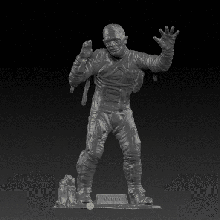 plastimarx mummia giocattolo d'epoca art creatura laguna nera film monter action figure hollywood di halloween vintage 3d print model - Mito3D