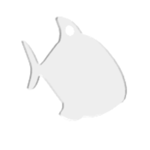 plate fish cat name 3d print model - Mito3D