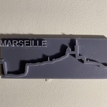 assiette marseille architecture déco ligne France résine L'Europe 3d print model - Mito3D