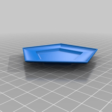 plate pentagon home household 3d print model - Mito3D