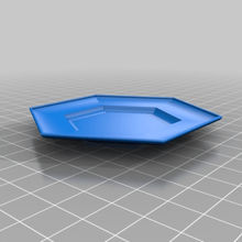 plate teller 6 sides hexa honeycomb home household 3d print model - Mito3D