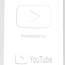 piatto Youtube seguaci bianca video iscritti 3d print model - Mito3D