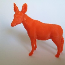 plated okapi game animals 3d print model - Mito3D