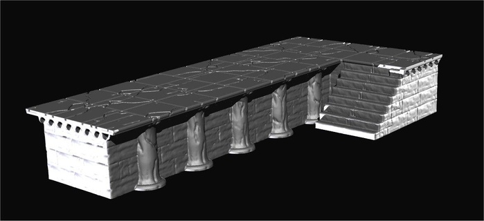 plataforma lotr estudios piedra 28mm terreno 3d print model - Mito3D