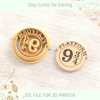 platform 9 34 harry potter polymer clay cutters cutter tools earring easter egg busket rabbit 3d print model - Mito3D