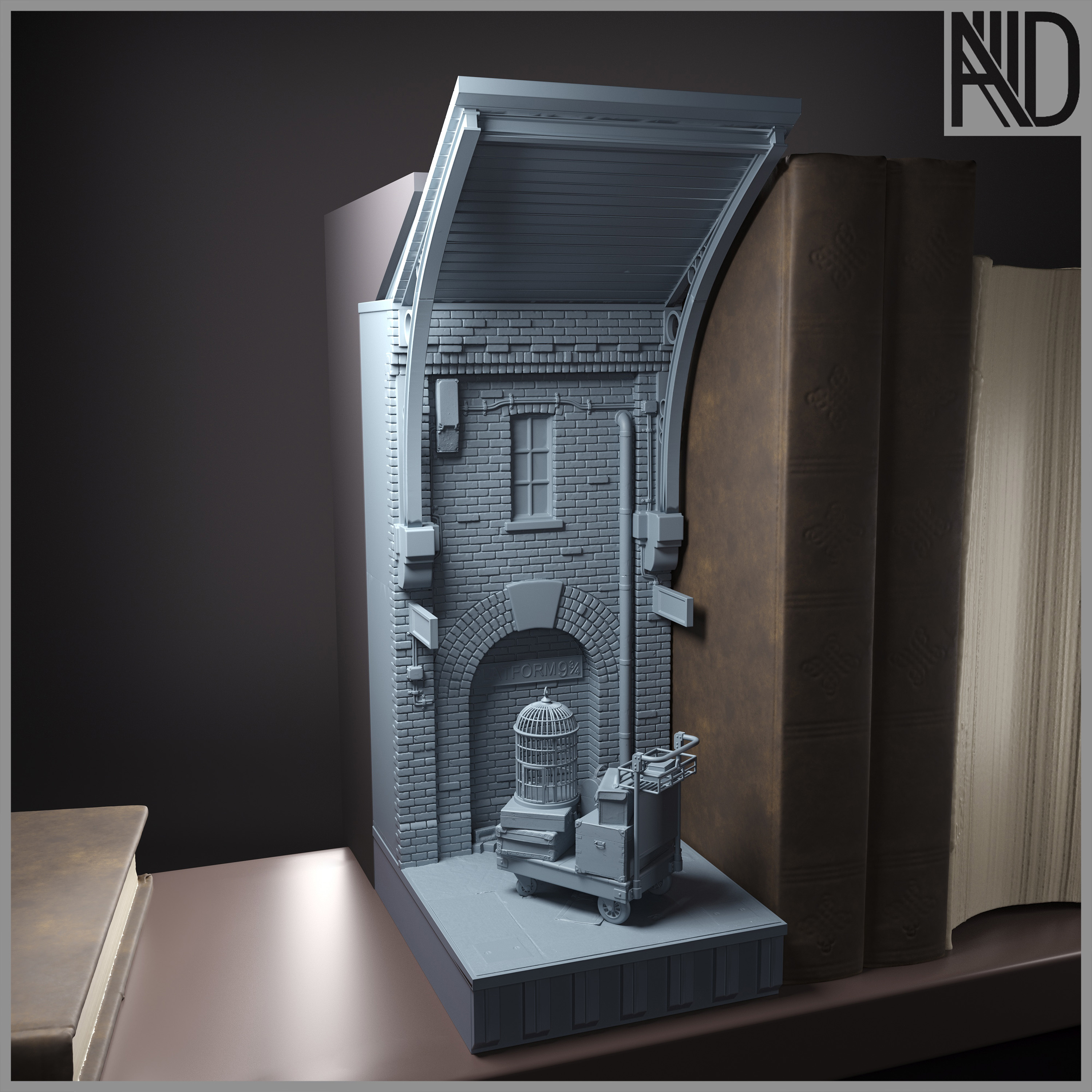 platform çeyreklik 3D print model - Mito3D