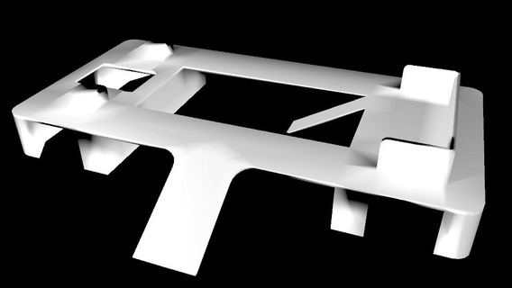 platform oxy platform video game structure decorative  3d print model - Mito3D