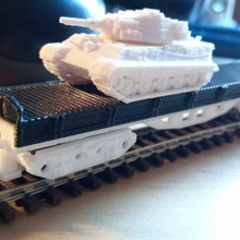 platform wagon scale n ibertren train model 3d print model - Mito3D