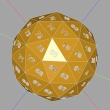 platonic dice art math cadquery customizer solids python dodecahedron hexahedron icosahedron tetrahedron 3d print model - Mito3D