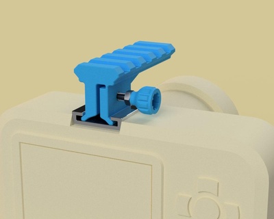play free Sıcak ayakkabı Picatinny Demiryolu adaptör kuş vuruşu çekim atış kamera flaş binmek dürbün kırmızı nokta bulucu görme uçuş video gadget 3d print model - Mito3D