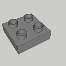 jouer la pièce lego duplo modèle de type 4x fin jeu jouet l'art 3d print model - Mito3D