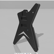playable electric guitar dean style static rock metal 3d print model - Mito3D