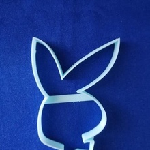 playboy bunny cookie cutter animal 3d print model - Mito3D
