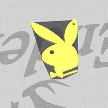 playboy earrings jewelry animal 3d print model - Mito3D