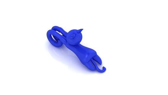 juguetón gato joya Moda animales 3d print model - Mito3D