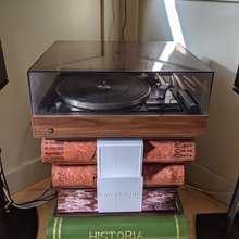playing album hanger gadget record player vinyl holder records audio 3d print model - Mito3D