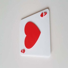 cartes à jouer jeu ace carreau les clubs coeur diamants cœurs jack le joker roi piqué la reine retour sur investissement piques trefle service de voiturier jouet 3d print model - Mito3D
