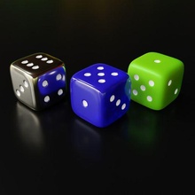 playing dice 3d print model - Mito3D