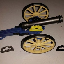 playmobil 1980's civil war cannon top clip game toy accessories 3d print model - Mito3D
