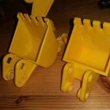 playmobil 1998 excavator digger bucket 3001 game toy accessories 3d print model - Mito3D